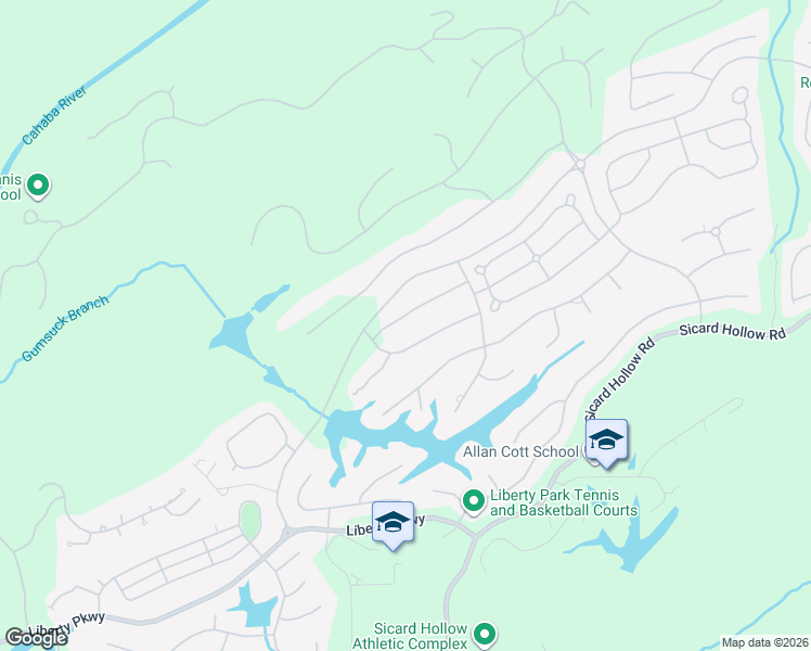 map of restaurants, bars, coffee shops, grocery stores, and more near 4029 Lambert Tr in Vestavia Hills