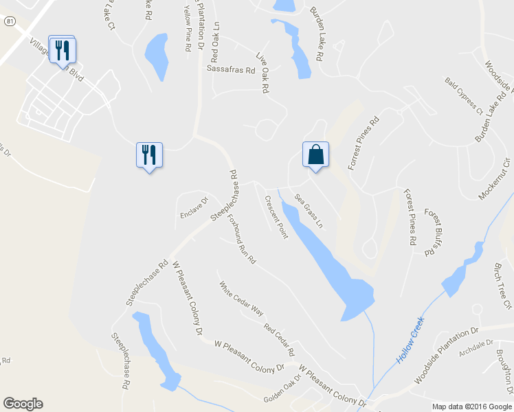 map of restaurants, bars, coffee shops, grocery stores, and more near 142 Bridge Crest Court in Aiken