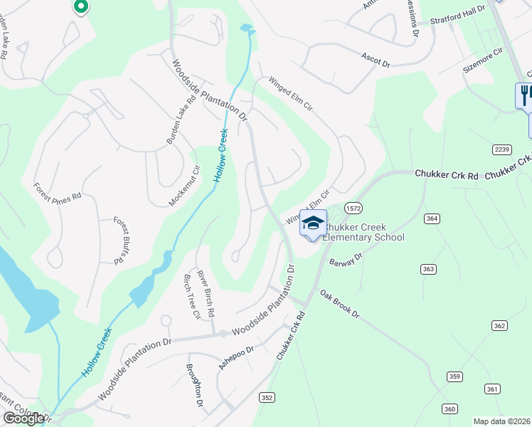map of restaurants, bars, coffee shops, grocery stores, and more near 129 Longwood Green Court in Aiken