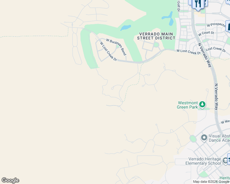 map of restaurants, bars, coffee shops, grocery stores, and more near 3884 North Granite Ridge Road in Buckeye