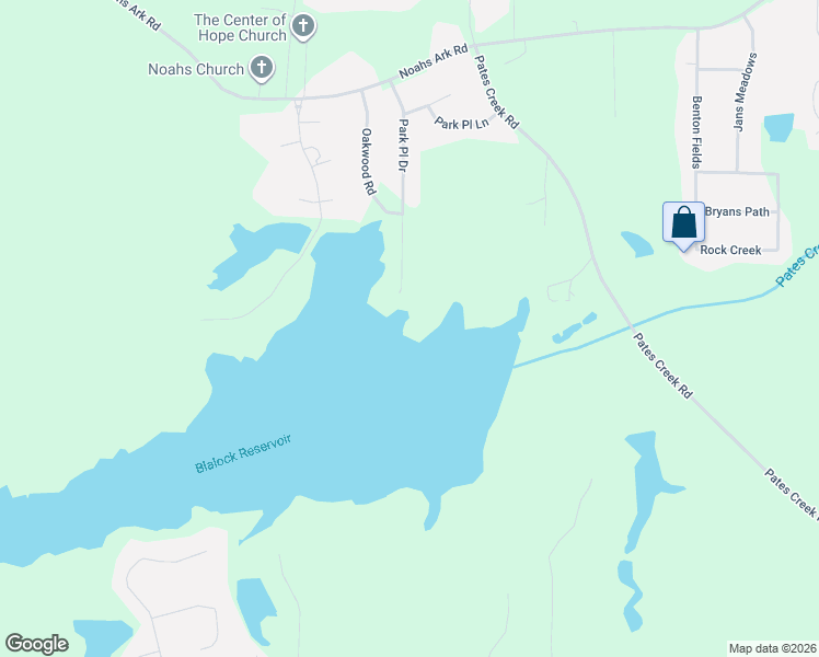 map of restaurants, bars, coffee shops, grocery stores, and more near 1240 Park Place Drive in Jonesboro