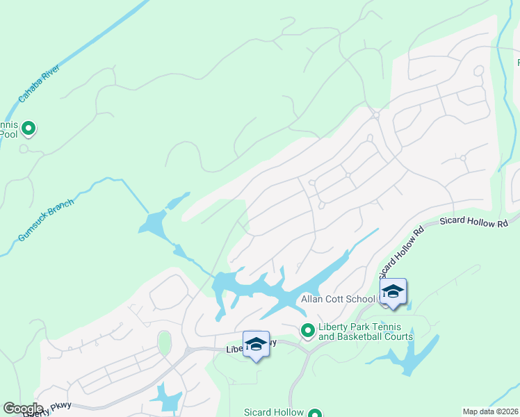 map of restaurants, bars, coffee shops, grocery stores, and more near 4029 Lambert Tr in Vestavia Hills