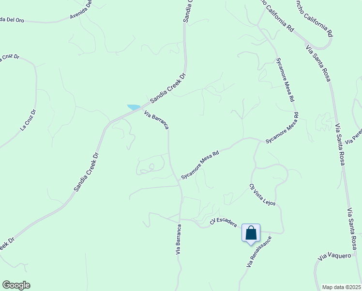 map of restaurants, bars, coffee shops, grocery stores, and more near 44310 Vía Barranca in Temecula