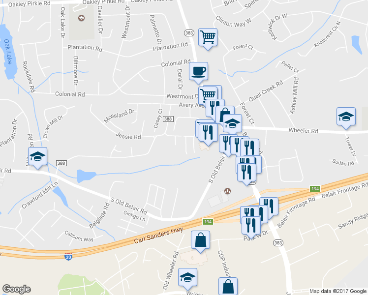 map of restaurants, bars, coffee shops, grocery stores, and more near 503 Laurel Place in Martinez