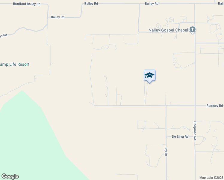 map of restaurants, bars, coffee shops, grocery stores, and more near 57260 Ramsey Road in Anza