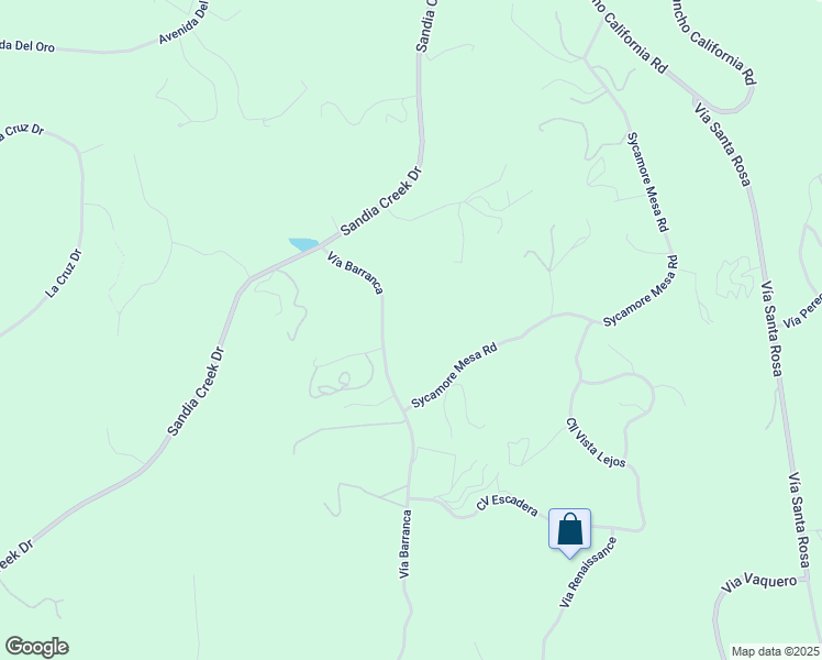 map of restaurants, bars, coffee shops, grocery stores, and more near 44310 Vía Barranca in Temecula