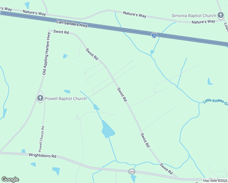 map of restaurants, bars, coffee shops, grocery stores, and more near 1610 Swint Road in Harlem