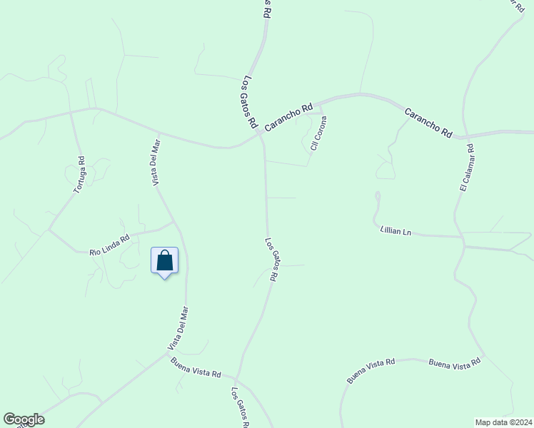 map of restaurants, bars, coffee shops, grocery stores, and more near Los Gatos Road in Temecula
