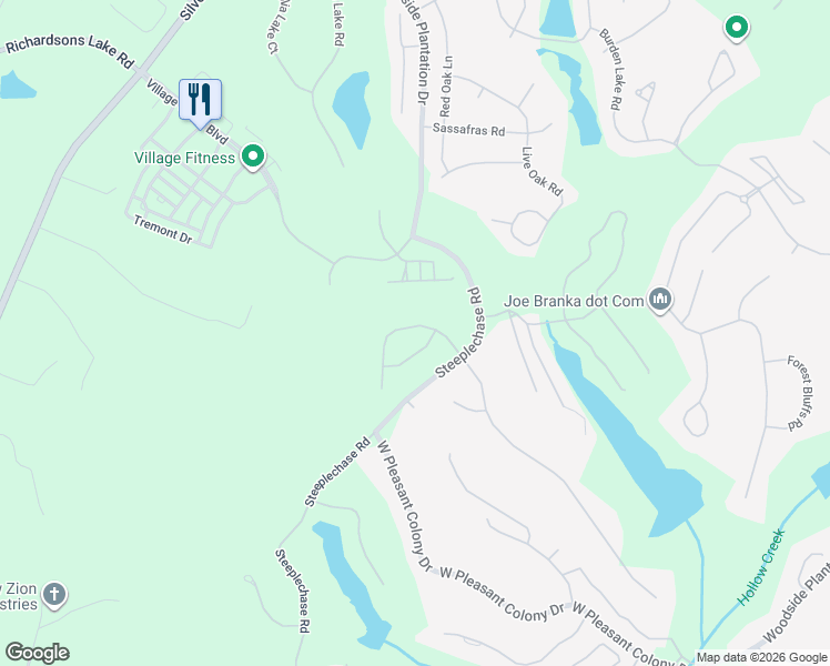 map of restaurants, bars, coffee shops, grocery stores, and more near 158 Highland Reserve Court in Aiken