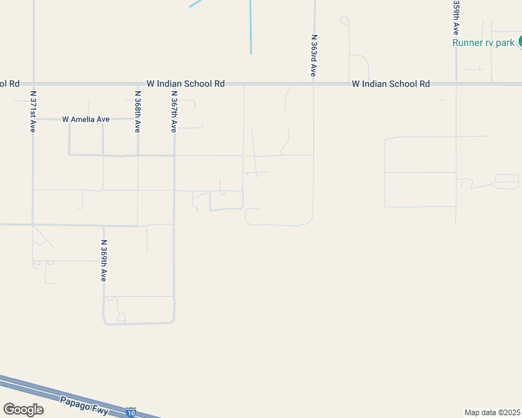 map of restaurants, bars, coffee shops, grocery stores, and more near 3600 North 363rd Avenue in Tonopah