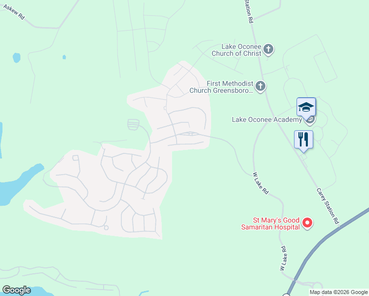 map of restaurants, bars, coffee shops, grocery stores, and more near 1071 Spring Station Road in Greensboro