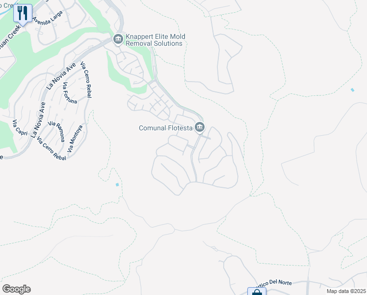 map of restaurants, bars, coffee shops, grocery stores, and more near 31262 Avenida Madrid in San Juan Capistrano