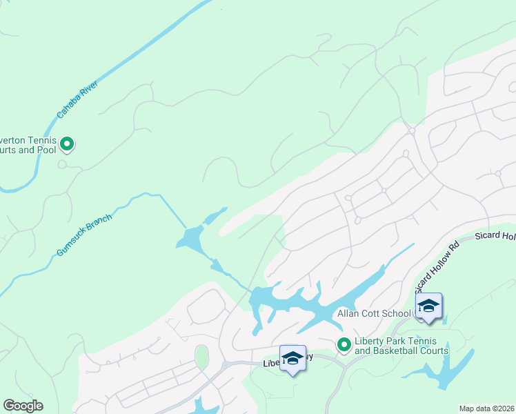 map of restaurants, bars, coffee shops, grocery stores, and more near 4322 Kings Mountain Ridge in Vestavia Hills