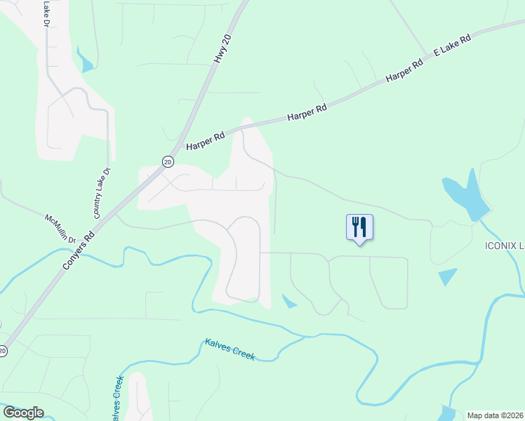 map of restaurants, bars, coffee shops, grocery stores, and more near 1062 Laurel Ridge Drive in McDonough