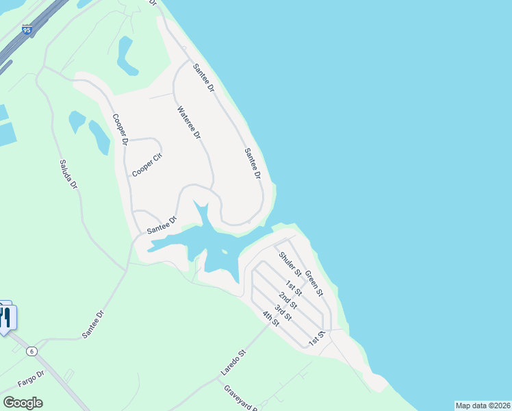 map of restaurants, bars, coffee shops, grocery stores, and more near 428 Santee Drive in Santee