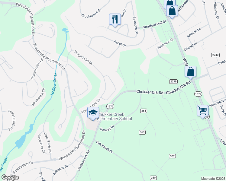 map of restaurants, bars, coffee shops, grocery stores, and more near 134 Glen Haven Circle in Aiken
