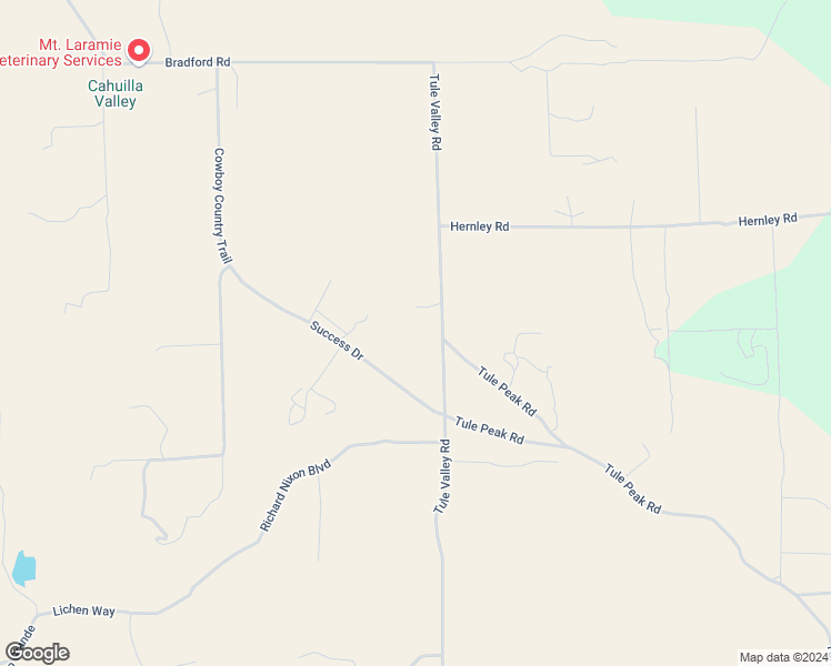 map of restaurants, bars, coffee shops, grocery stores, and more near 43701 Tule Valley Road in Aguanga