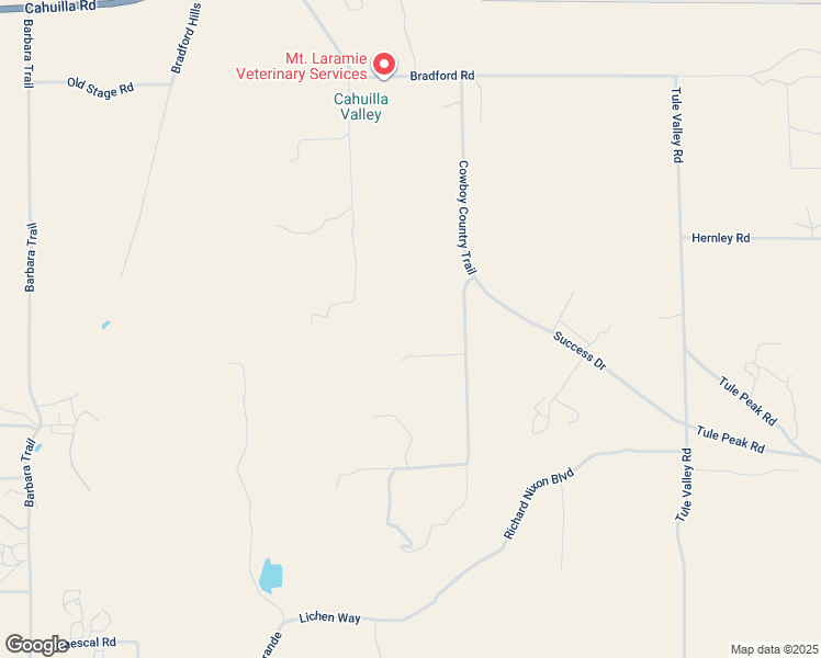 map of restaurants, bars, coffee shops, grocery stores, and more near 43670 Cowboy Country Trail in Aguanga