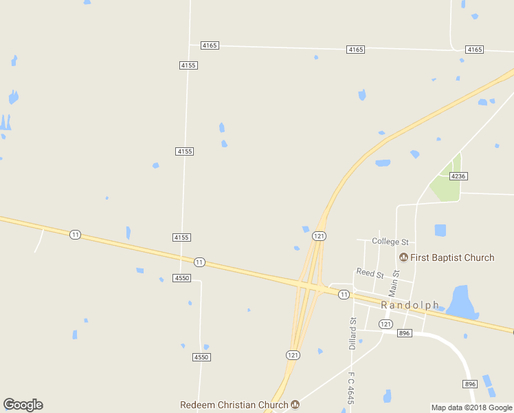 map of restaurants, bars, coffee shops, grocery stores, and more near 7230 Texas 121 in Bonham