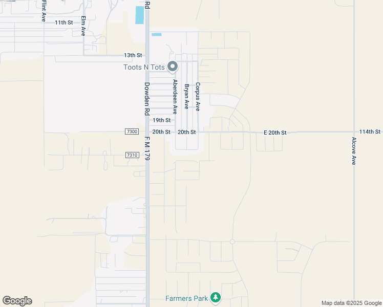 map of restaurants, bars, coffee shops, grocery stores, and more near 1900 114th Street in Wolfforth