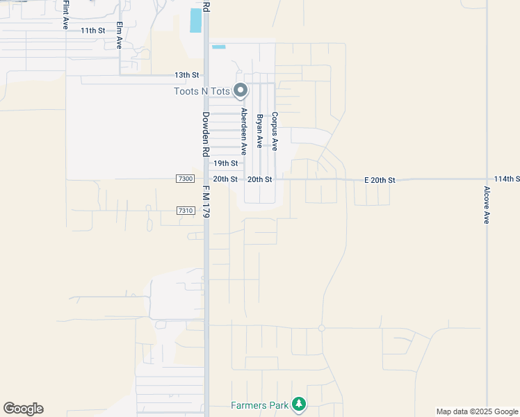 map of restaurants, bars, coffee shops, grocery stores, and more near 1900 114th Street in Wolfforth