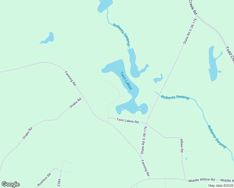 map of restaurants, bars, coffee shops, grocery stores, and more near 257 Twin Lakes Road in Neeses