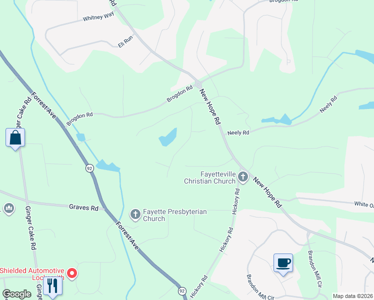 map of restaurants, bars, coffee shops, grocery stores, and more near 460 Meadow Sage Lane in Fayetteville