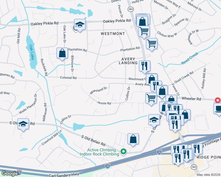 map of restaurants, bars, coffee shops, grocery stores, and more near 1420 Jill Street in Martinez