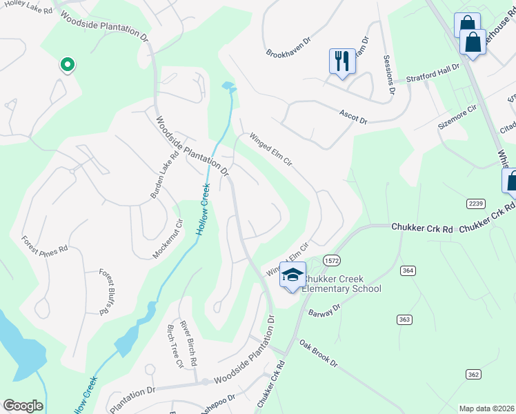 map of restaurants, bars, coffee shops, grocery stores, and more near 118 Woodside Plantation Drive in Aiken