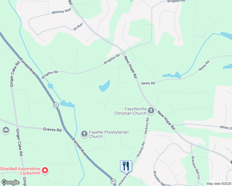 map of restaurants, bars, coffee shops, grocery stores, and more near 460 Meadow Sage Lane in Fayetteville