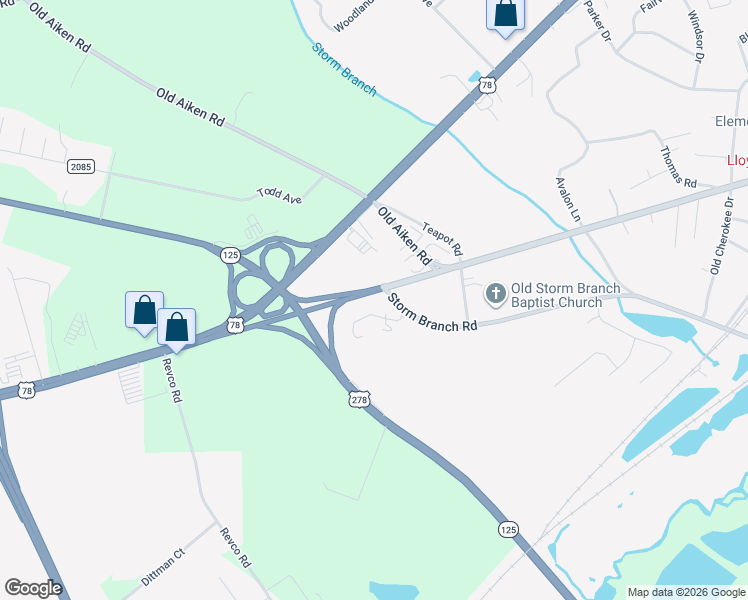 map of restaurants, bars, coffee shops, grocery stores, and more near 2-112 Storm Branch Road in Clearwater