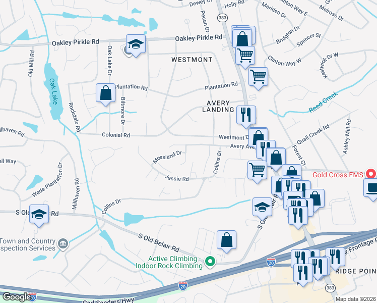 map of restaurants, bars, coffee shops, grocery stores, and more near 1420 Jill Street in Martinez