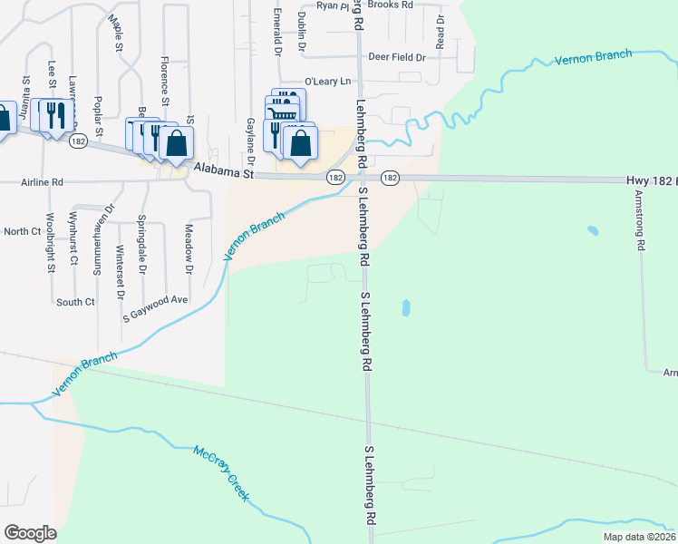 map of restaurants, bars, coffee shops, grocery stores, and more near 300 South Lehmberg Road in Columbus