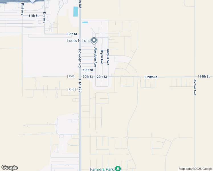 map of restaurants, bars, coffee shops, grocery stores, and more near 1900 114th Street in Wolfforth