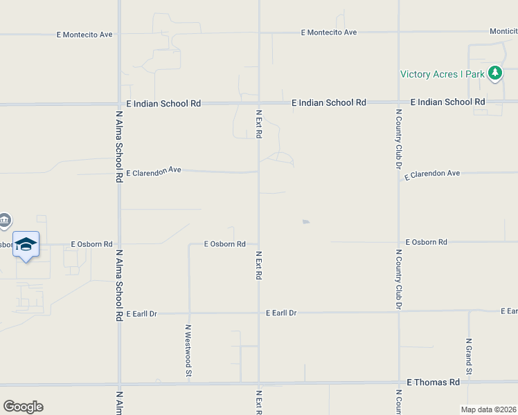 map of restaurants, bars, coffee shops, grocery stores, and more near 3649 North Extension Road in Scottsdale