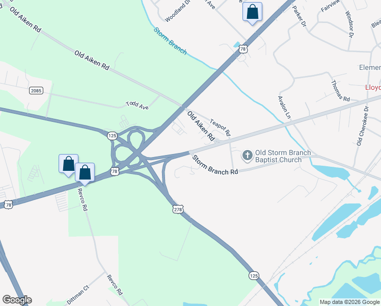 map of restaurants, bars, coffee shops, grocery stores, and more near 825 Augusta Road in Warrenville