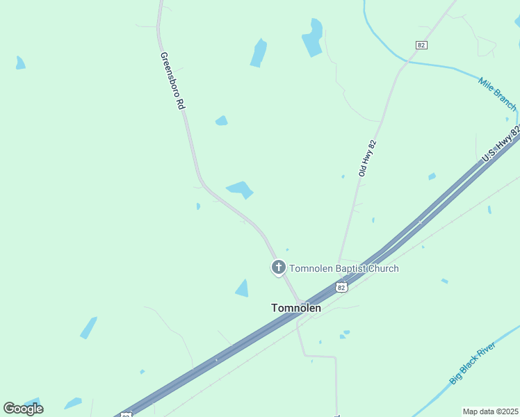 map of restaurants, bars, coffee shops, grocery stores, and more near Greenboro Road in Eupora