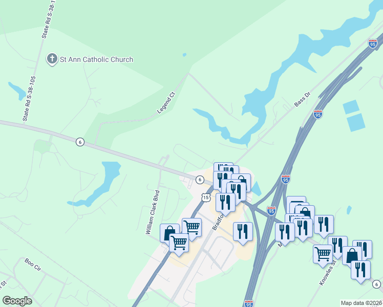 map of restaurants, bars, coffee shops, grocery stores, and more near 119 Oxbow Drive in Santee