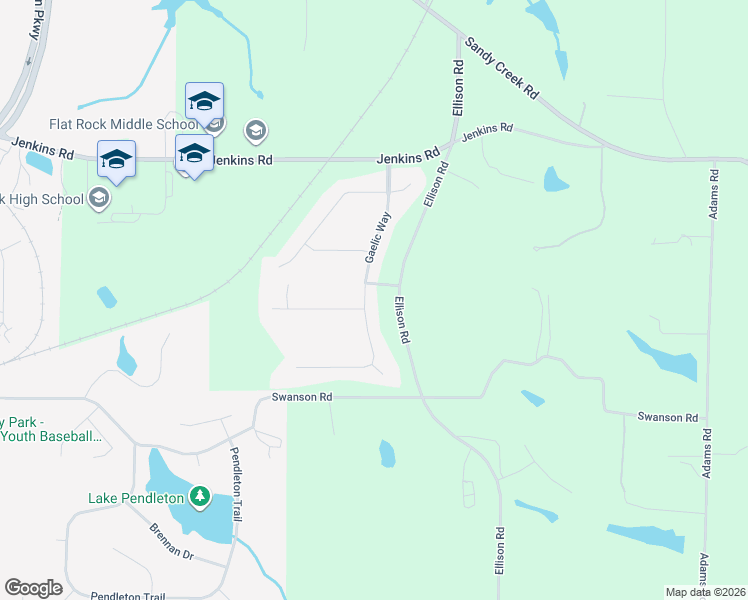 map of restaurants, bars, coffee shops, grocery stores, and more near 200 Gaelic Way in Tyrone