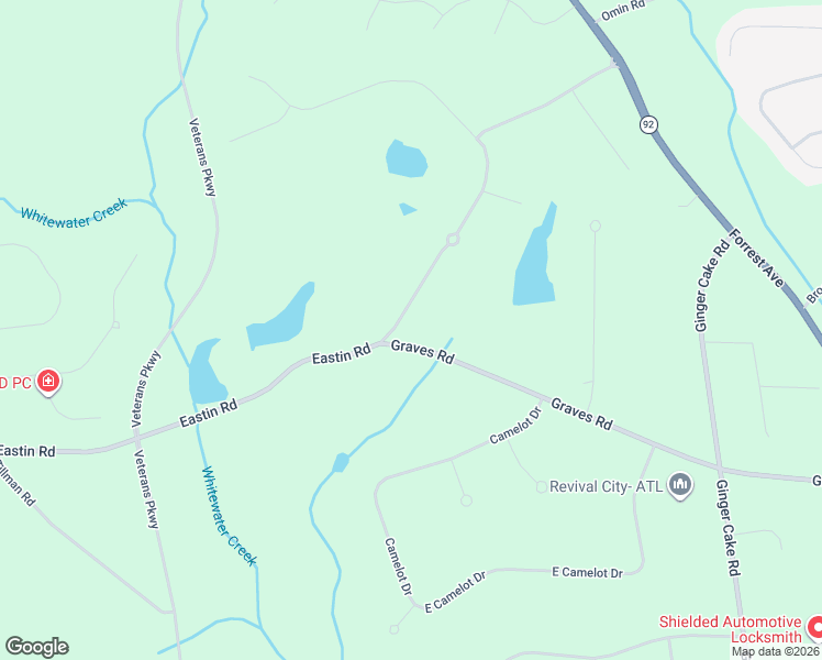 map of restaurants, bars, coffee shops, grocery stores, and more near 343 Graves Road in Fayetteville