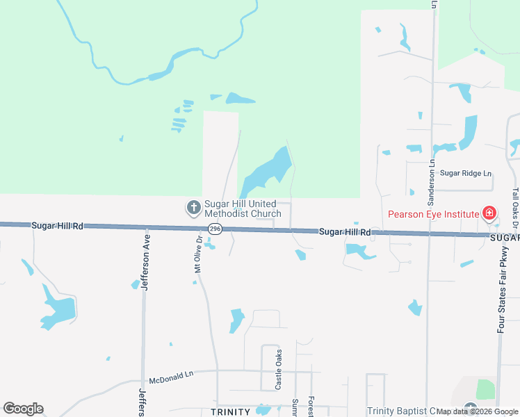 map of restaurants, bars, coffee shops, grocery stores, and more near 2129 Southcrest Drive in Texarkana