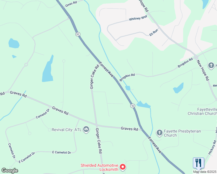 map of restaurants, bars, coffee shops, grocery stores, and more near 120 Riley Avenue in Fayetteville