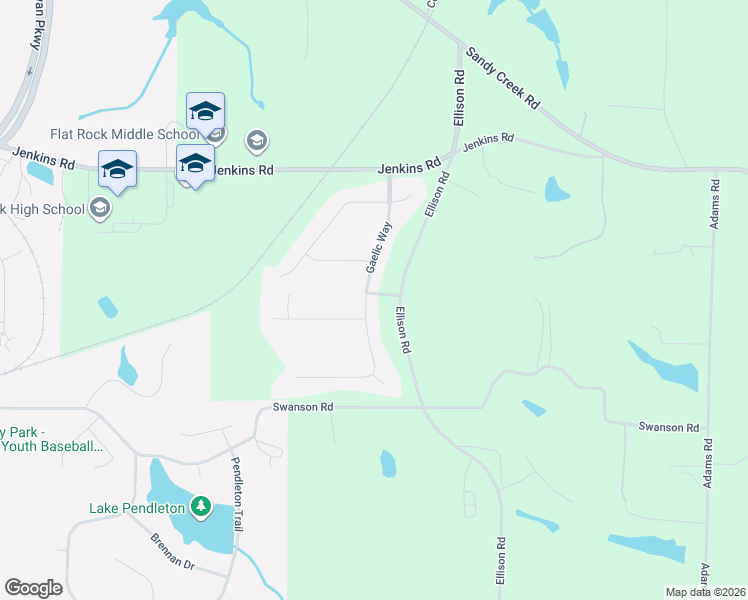 map of restaurants, bars, coffee shops, grocery stores, and more near 200 Gaelic Way in Tyrone