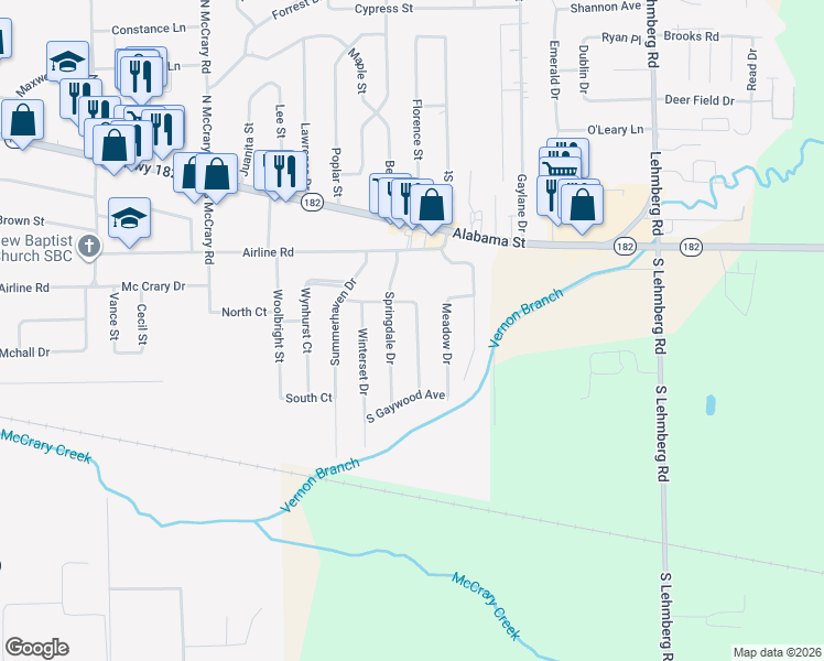 map of restaurants, bars, coffee shops, grocery stores, and more near 408 East Gaywood Avenue in Columbus