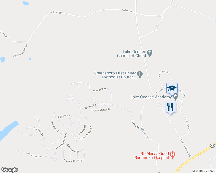 map of restaurants, bars, coffee shops, grocery stores, and more near 1110 Branch Creek Way in Greensboro