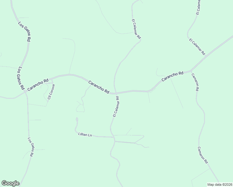 map of restaurants, bars, coffee shops, grocery stores, and more near Carancho Road in Riverside County