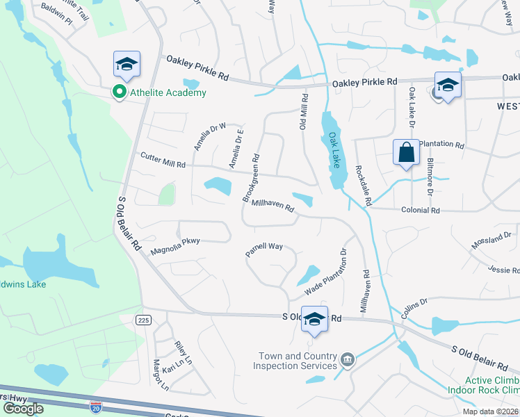 map of restaurants, bars, coffee shops, grocery stores, and more near 4662 Millhaven Road in Martinez