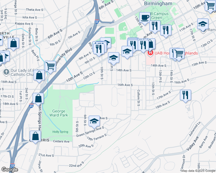 2 Glen Iris Park, Birmingham AL Walk Score