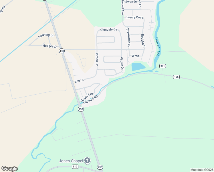 map of restaurants, bars, coffee shops, grocery stores, and more near Mitchell Road in Greenwood