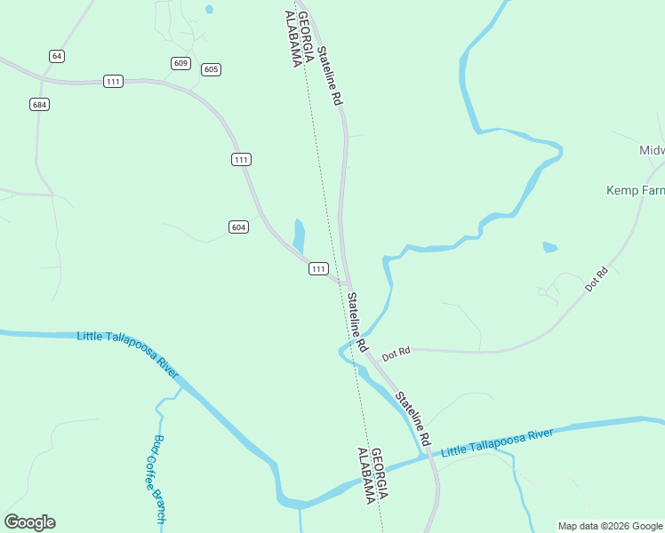 map of restaurants, bars, coffee shops, grocery stores, and more near 1753 County Road 111 in Ranburne